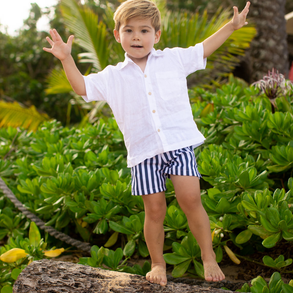 Boys Hawaiian and Aloha Swim Trunks  The Son of a Sailor - Boys Swim  Trunks UPF 50+ – Kenny Flowers