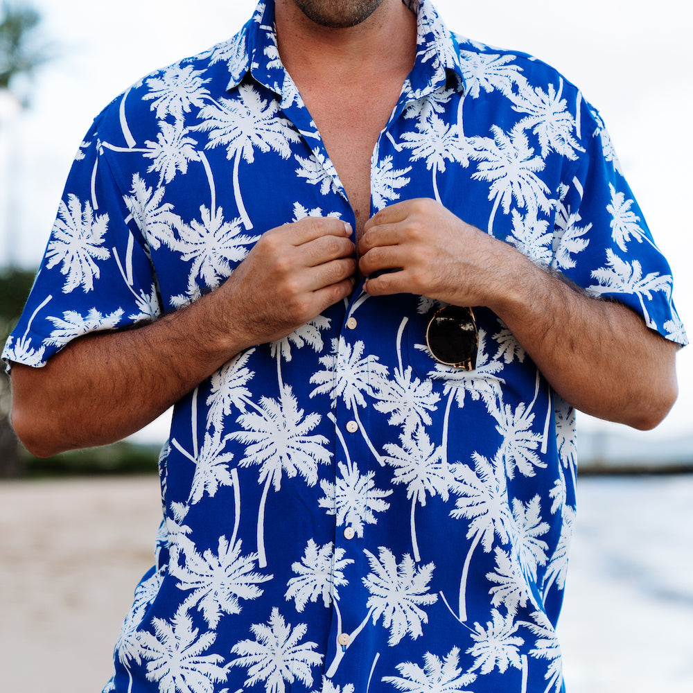 Kenny Flowers The Challah Days Hanukkah Hawaiian Shirt 3XL / Blue