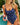 Kenny Flowers Watercolors Swim Sanpellegrino collab womens navy blue citrus swimfruits one piece
