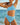 Kenny Flowers Watercolors Swim womens carolina blue textured high waist bikini bottom