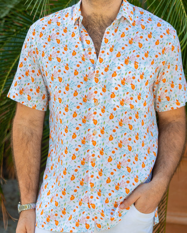 Men's Aperol Spritz Short Sleeve Shirt - The Seaside Spritz – Kenny Flowers