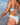 Kenny Flowers Watercolors Swim The Ischia blue mosaic womens sporty bikini bottom