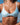 Kenny Flowers Watercolors Swim womens blue mosaic underwire bikini top