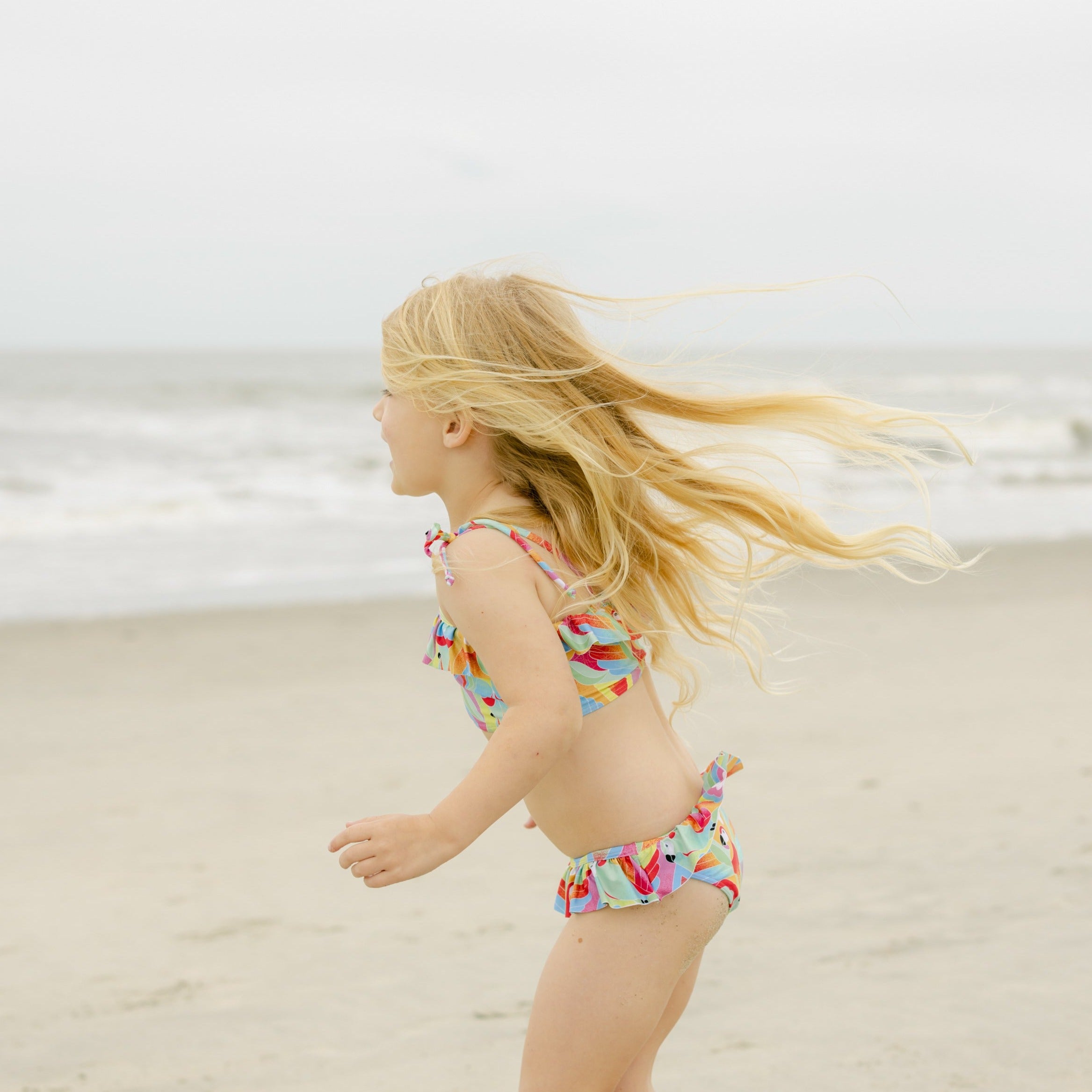 Girls Tropicale Flounce Frill Bikini - 😎 Bon+Co Kids, Teen & Tween Swimwear